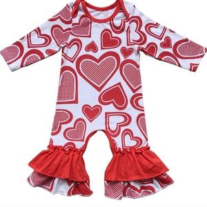 Baby Girls Valentines Heart Romper